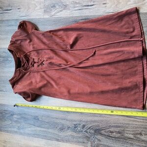 Sweet Wanderer Ultra Suede brown dress size s